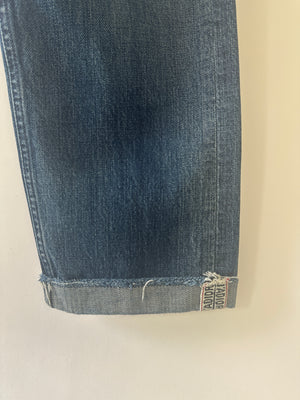 Christian Dior Blue 01 Denim Jeans with Logo J'adore Turn Up Size FR 32 (UK 4)