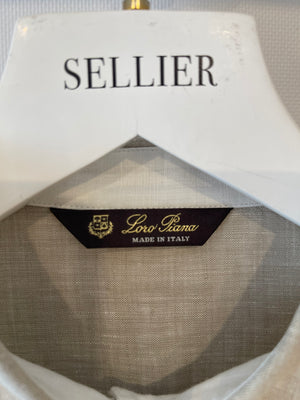 Loro Piana Beige Linen Shirt and Trouser Set Size IT 40 (UK 8)