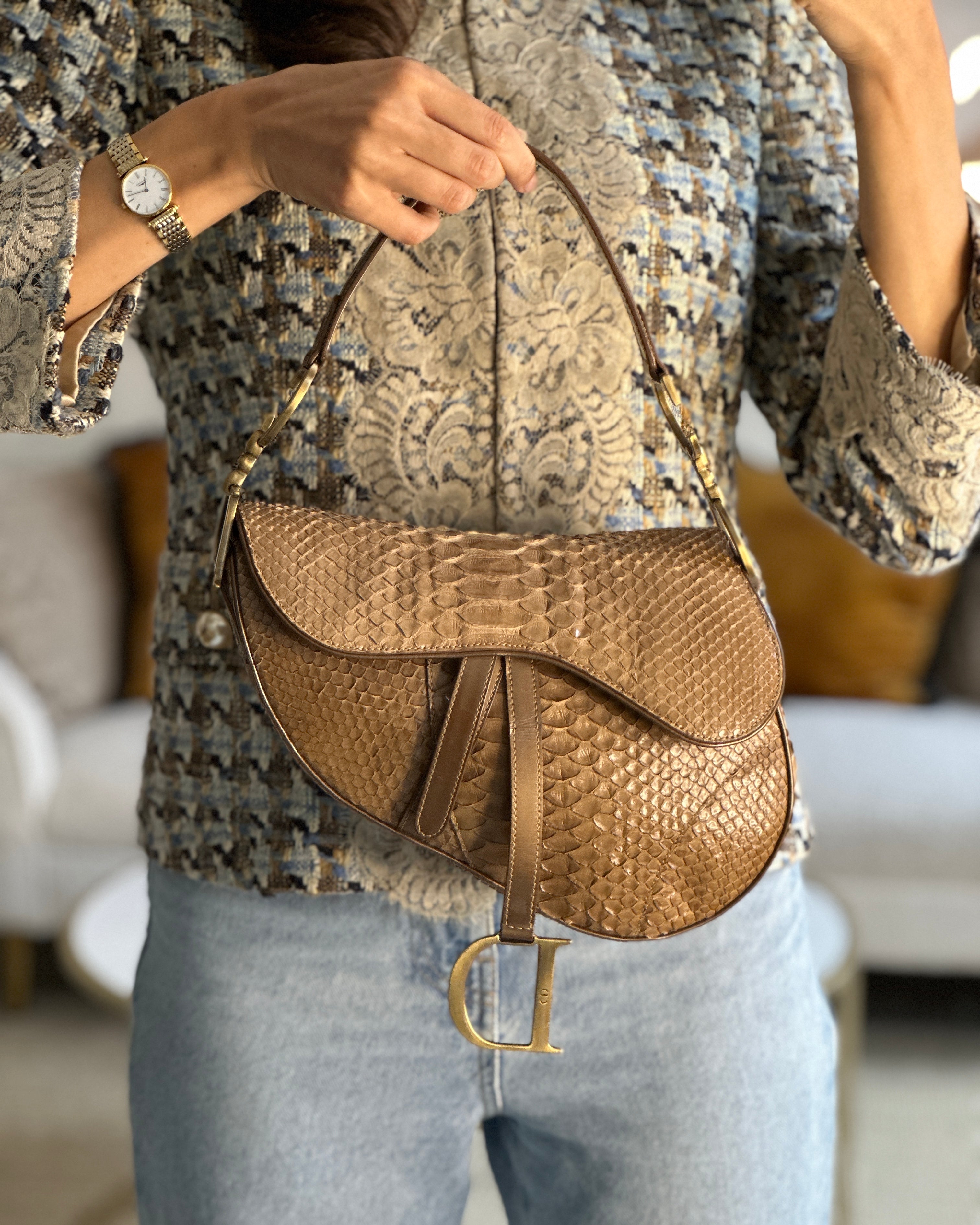 Snakeskin best sale saddle bag