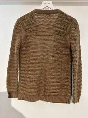 Chanel Brown Round Neck Knitted Cardigan FR 38 (UK 10)