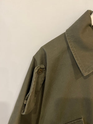 Saint Laurent Khaki Cape Jacket with Pocket Detail One size