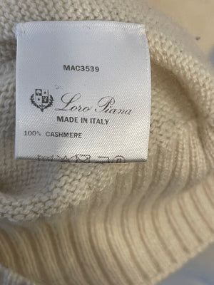 Loro Piana Menswear Cream Cashmere Jumper Size IT 50 (UK 40)