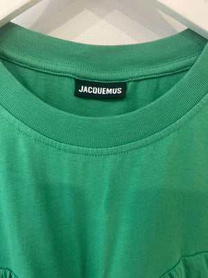 Jacquemus Green Cropped Wrap Detail Top Size S (UK 8)