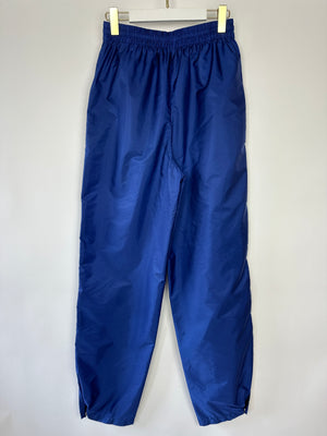 Prada Blue Re-Nylon Track Pants with Stitched Logo Detail Size IT 38 (UK 6)