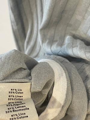 Hermès Menswear Grey T-Shirt with H Striped Details Size S (UK 36)