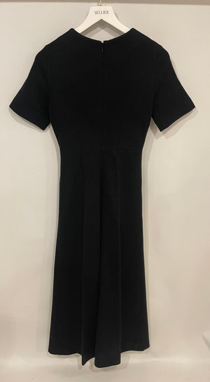 Gucci Black Knit Short Sleeve Jumpsuit with Cut Out Detail Size IT 34 (UK 2)