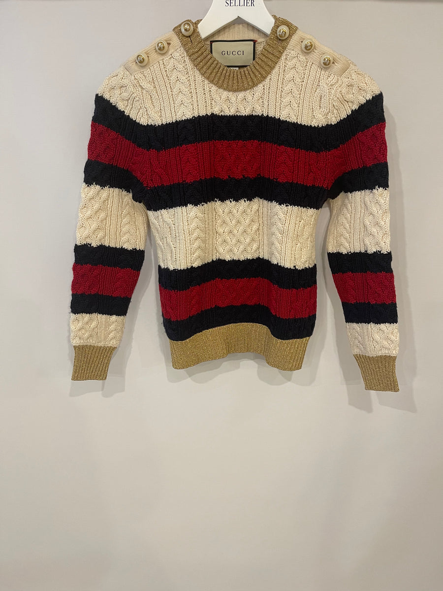 Vintage Gucci Logo Knit Sweater