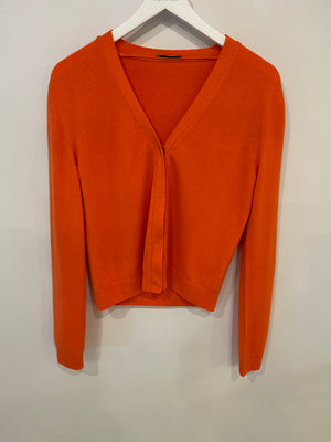 Bottega Veneta Orange Cashmere Cardigan Size IT 42 (UK 10)