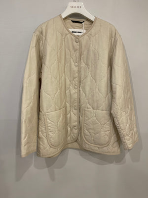 Ienki Ienki Cream Padded Lightweight Jacket Size S (UK 8) RRP £1,050