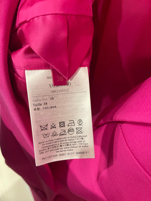 Valentino Hot Pink Blazer Jacket and Matching Trousers Set Size IT 38/42 (UK 6/10)