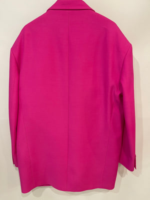 Valentino Hot Pink Blazer Jacket and Matching Trousers Set Size IT 38/42 (UK 6/10)