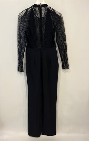 Gucci Black Laced Long Sleeve Jumpsuit IT 40 (UK 8)