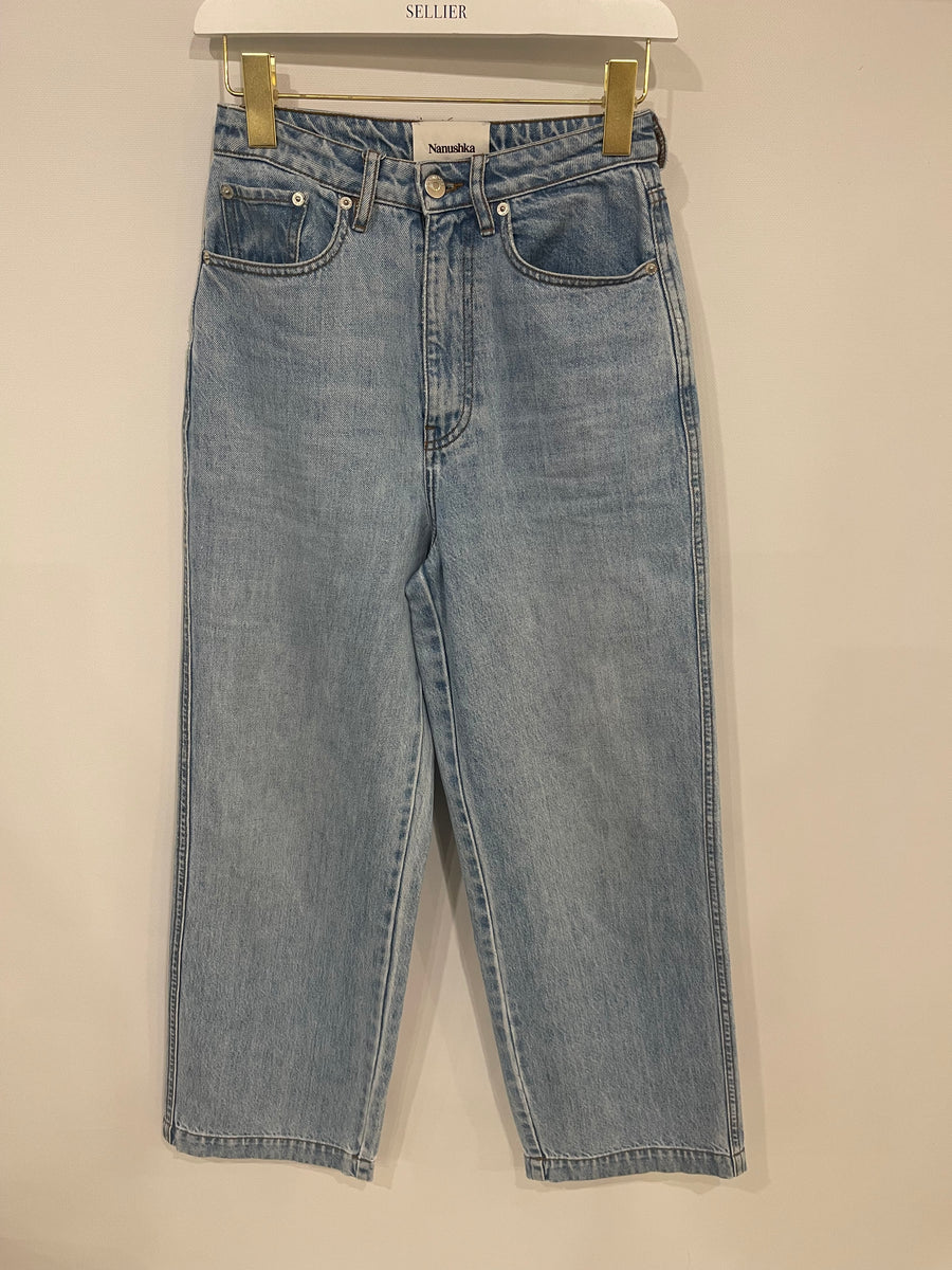 Nanushka Blue Light Wash Bootcut Jeans Size 25 (UK 6)