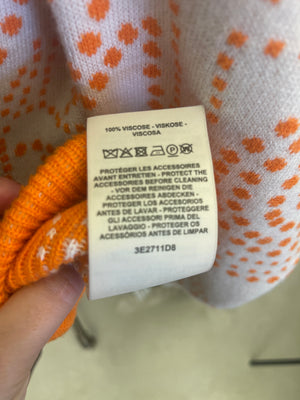 Hermès Cream and Orange Cashmere Brides de Gala Cardigan Size FR 38 (UK 10) RRP £2,450