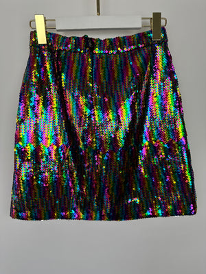 Dolce & Gabbana Multi-Colour Sequin Mini Skirt Size XS (UK 4-6)