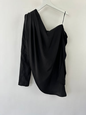 Gauge81 Toho Asymmetric Silk Top in Black FR 36 (UK 8)