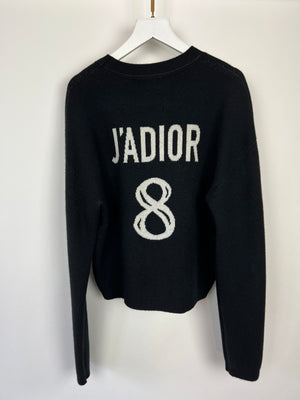 Christian Dior Black J'adore 8 Long Sleeve Jumper Size FR 34 (UK 6)