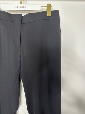 Tom Ford Black Tailored Trousers with Pleat Detail Size IT 32 (UK 10)