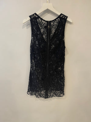 Louis Vuitton Black Crochet Tank Top Size FR 34 (UK 6)