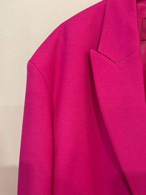 Valentino Hot Pink Blazer Jacket and Matching Trousers Set Size IT 38/42 (UK 6/10)