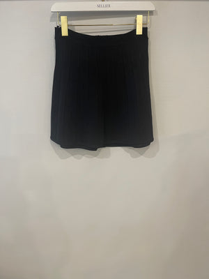 Herve Leger Black Mini Skater Skirt Size XS (UK 6)