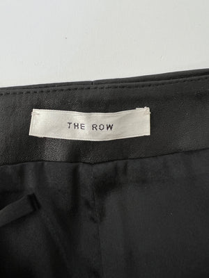 The Row Black Leather Mini Pencil Skirt Size US 2 (UK 6)