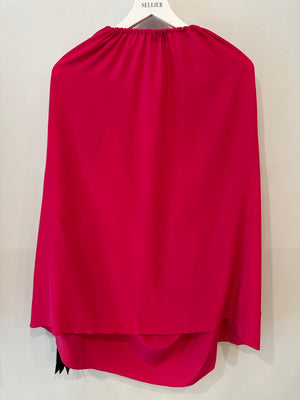 Saint Laurent Pink Silk Tunic Dress with Tassel Detail Size FR 42 (UK 14)