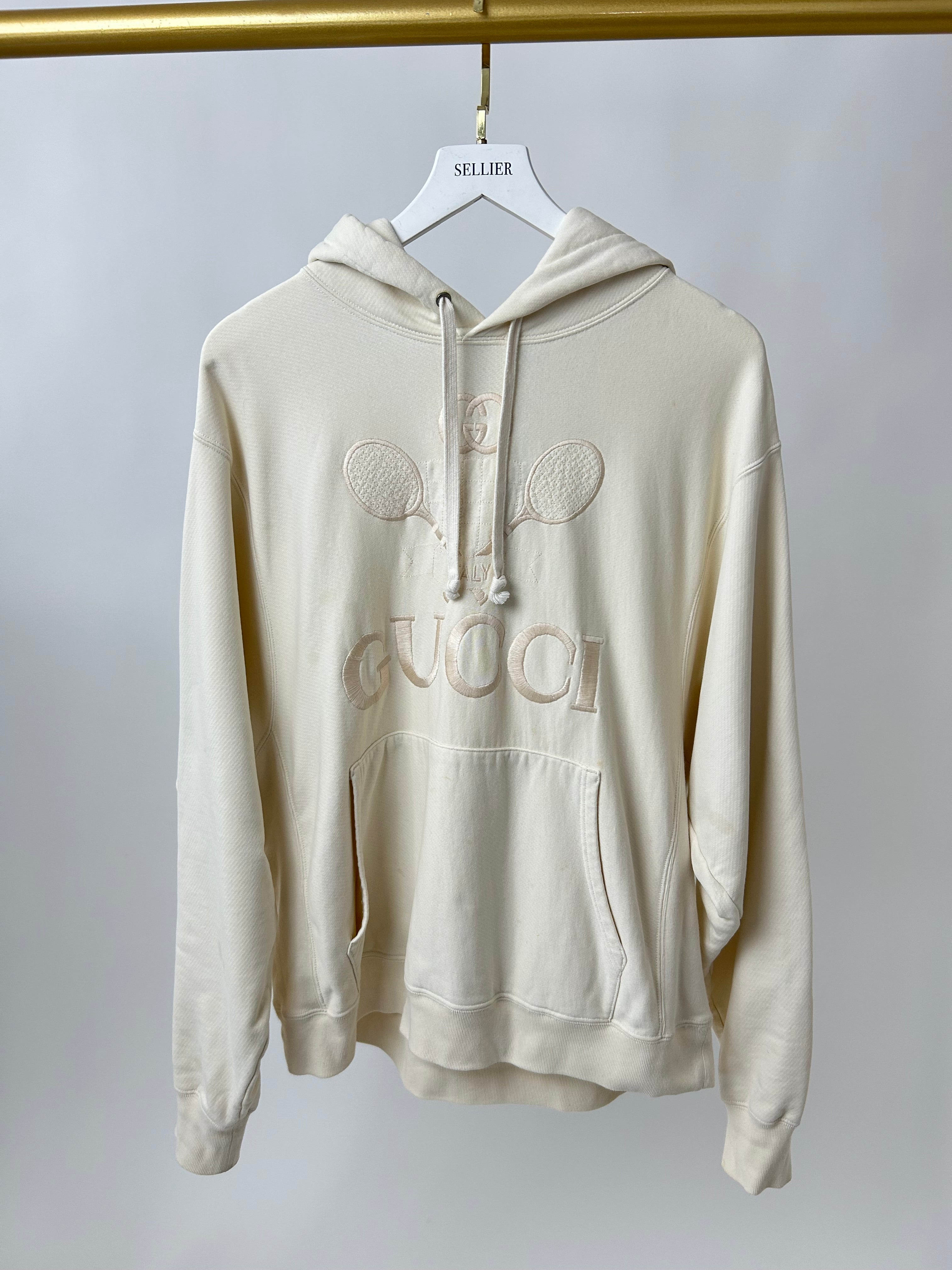 Gucci tennis embroidered hoodie sale