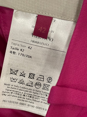 Valentino Hot Pink Blazer Jacket and Matching Trousers Set Size IT 38/42 (UK 6/10)