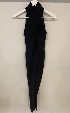 Alaïa Black Perforated Sleeveless Jumpsuit Size FR 34 (UK 6)