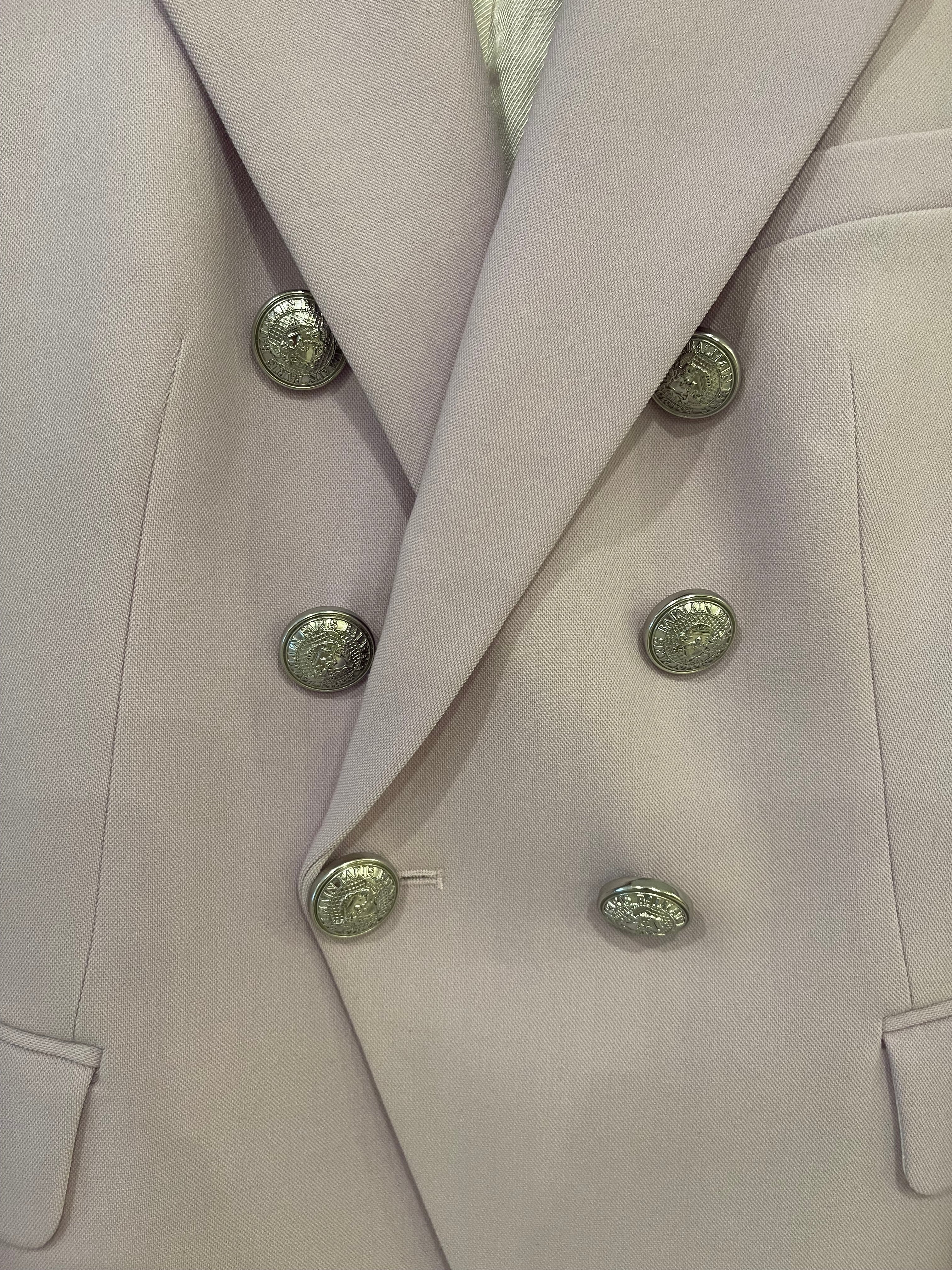 Balmain blazer silver buttons best sale