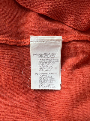 Brunello Cucinelli Orange High-Neck Long Sleeve Jumper Size IT 48 (UK 38)