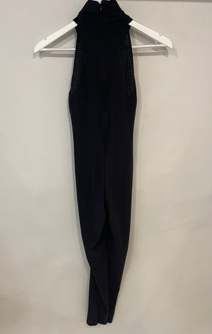 Alaïa Black Perforated Sleeveless Jumpsuit Size FR 34 (UK 6)