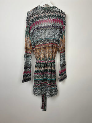 Missoni Multi-Colour Mini Dress and Belted Cardigan Set Size IT 42 (UK 10) and Size IT 38 (UK 6)IEN