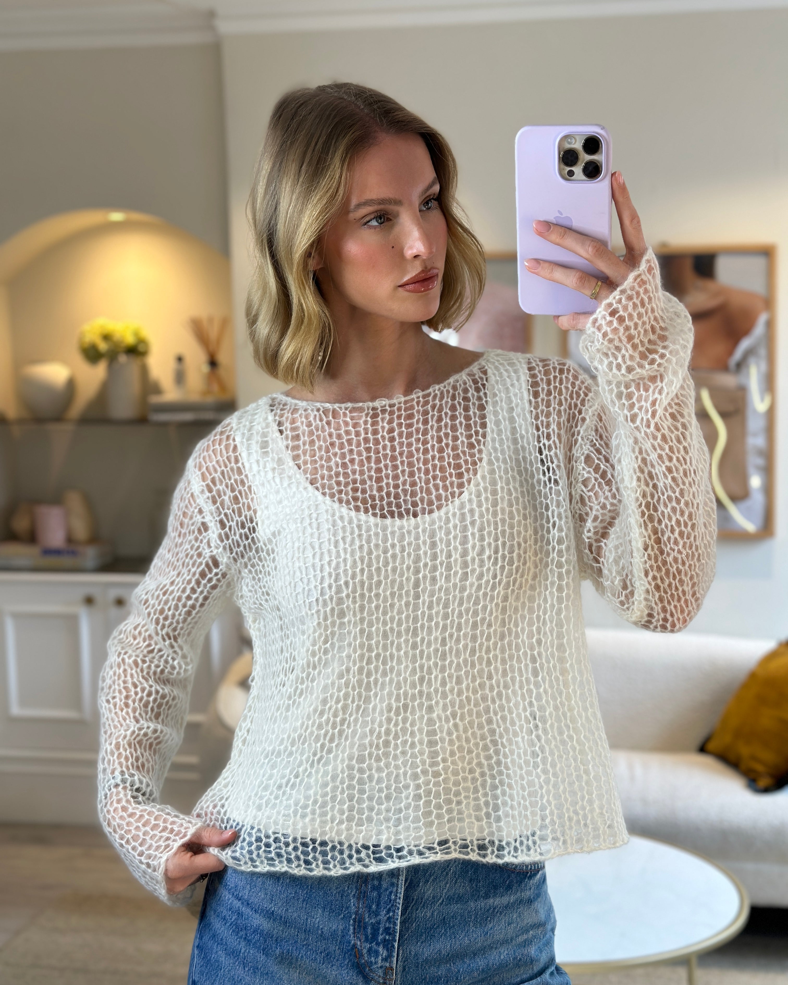 Cream on sale mohair jumper