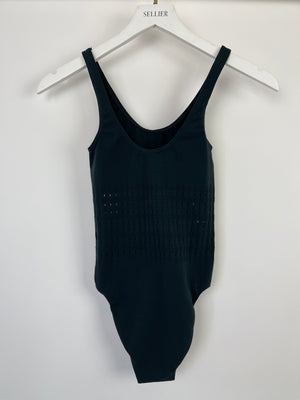 Alaïa Dark Green Swimsuit & Skirt Set Detail FR 38 (UK 10)