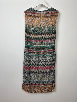 Missoni Multi-Colour Mini Dress and Belted Cardigan Set Size IT 42 (UK 10) and Size IT 38 (UK 6)IEN