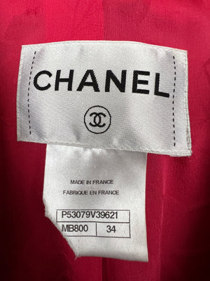 Chanel Resort 2016 Multicolour Tweed Single Breasted Blazer Size FR 34 (UK 6)