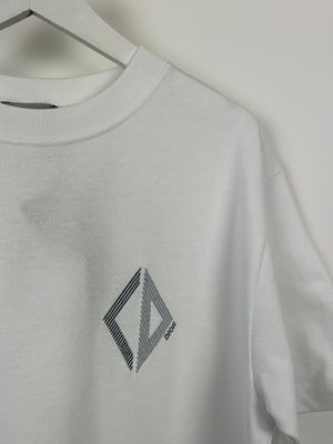 Christian Dior Menswear White "CD Diamond Logo" T-Shirt Size XXS (UK 32)