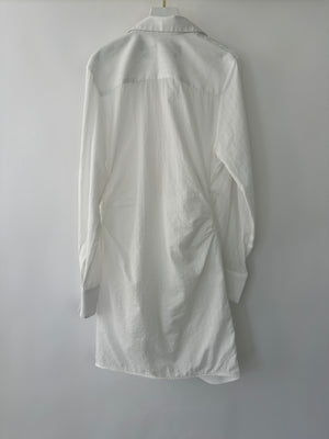 Jacquemus White Le Coup De Soleil Mini Dress with Knot Tie Detail FR 36 (UK 8)