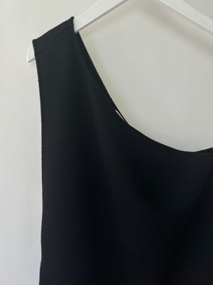 Bottega Spring 2020 Black Knitted One Shoulder Dress Size IT 40 (UK 8)