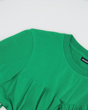 Jacquemus Green Cropped Wrap Detail Top Size S (UK 8)