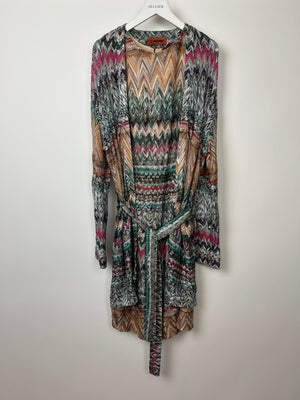 Missoni Multi-Colour Mini Dress and Belted Cardigan Set Size IT 42 (UK 10) and Size IT 38 (UK 6)IEN