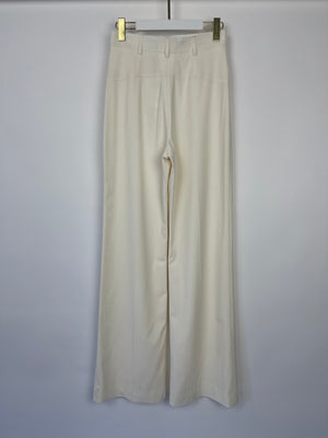 Jacquemus "Le Splash" Cream Long Trousers Size FR 36 (UK 8)