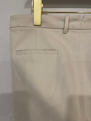 Loro Piana Chalk White Straight Leg Trousers Size IT 46 (UK 14) RRP £1,250