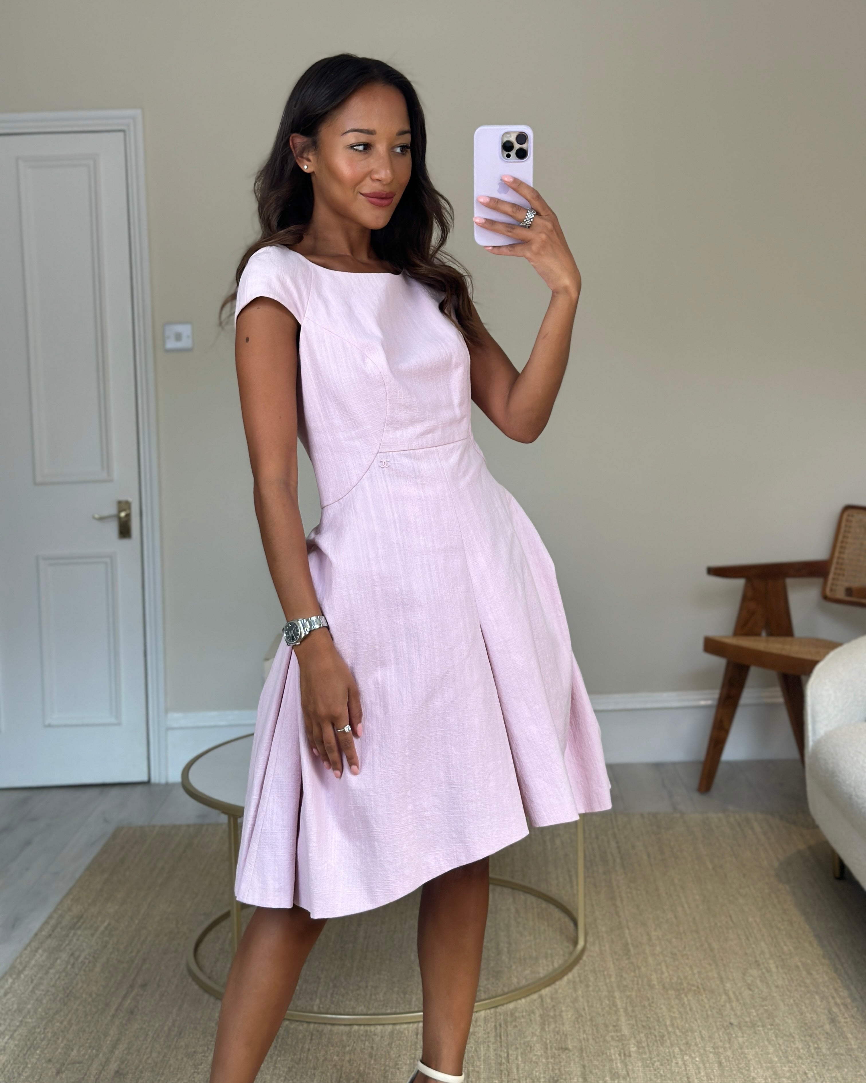 Light pink sale chanel dress