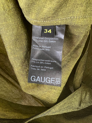 Gauge81 Green Long Sleeve Wrap Shirt Size 34 (UK 6)