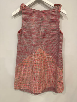 Chanel Pink Sleeveless Tweed Mini Dress with Sequin Embellishments Detail FR 38 (UK 10)