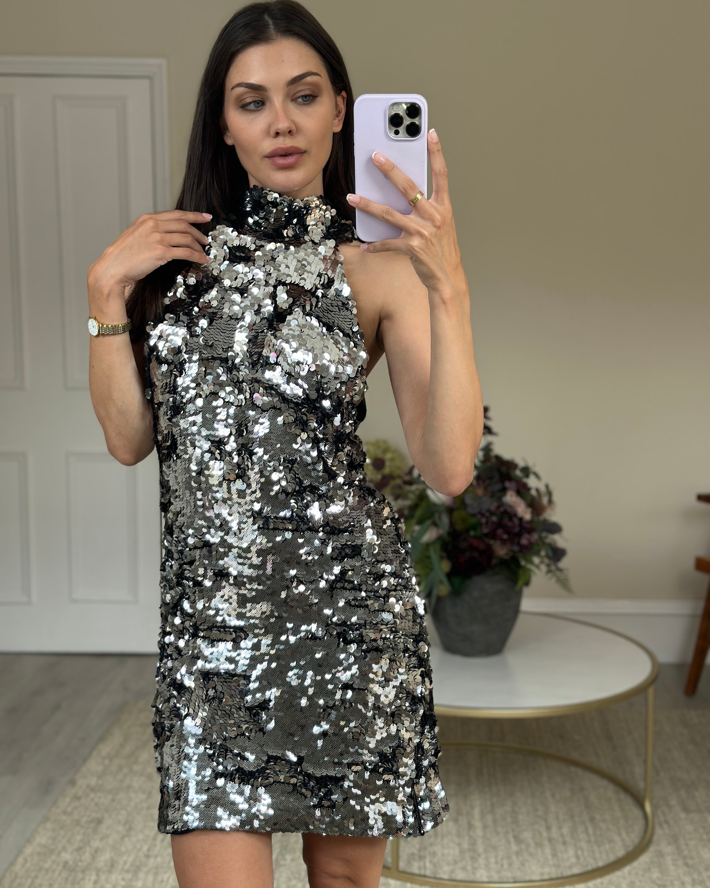 Galvan galaxy clearance dress