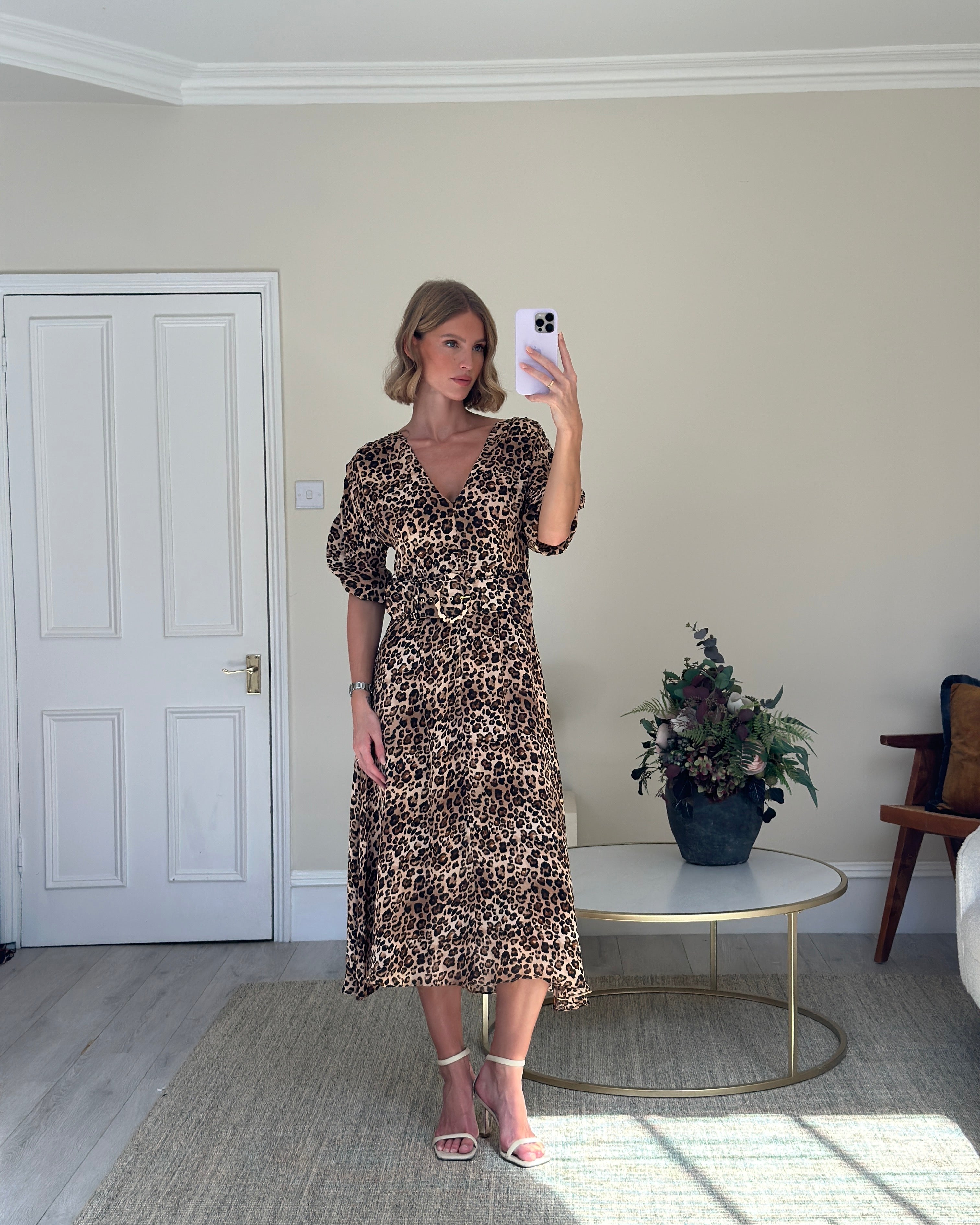 Nicholas leopard hot sale print dress